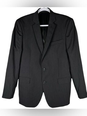 Versace Collection Wool Black Pinstripe Sport Coat Formal Blazer Men’s 50/US 40